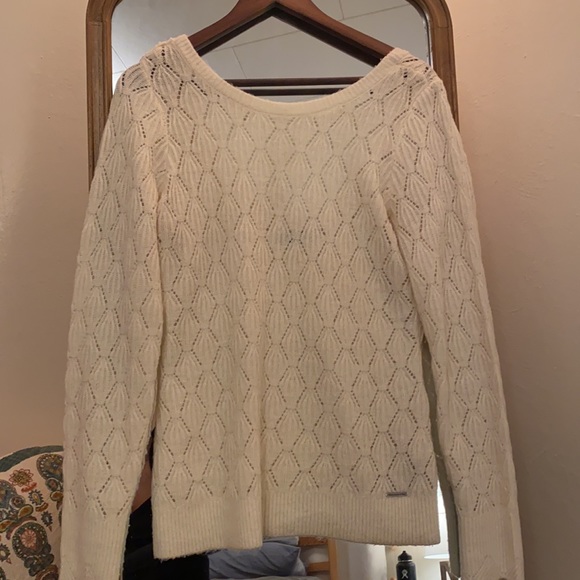 Women's Abercrombie 
Pointelle Scoop-Back Sweater - Picture 2 of 2